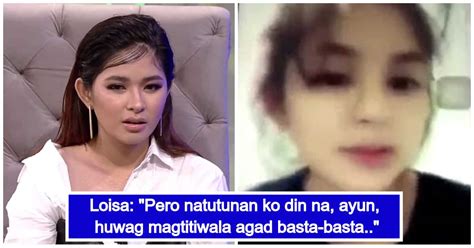 loisa andalio scandal video|Loisa Andalio opens up about her rumored video scandal.